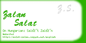 zalan salat business card